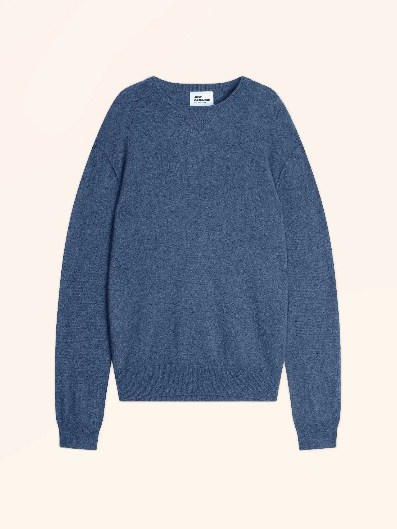 NOE pull col rond bleu denim