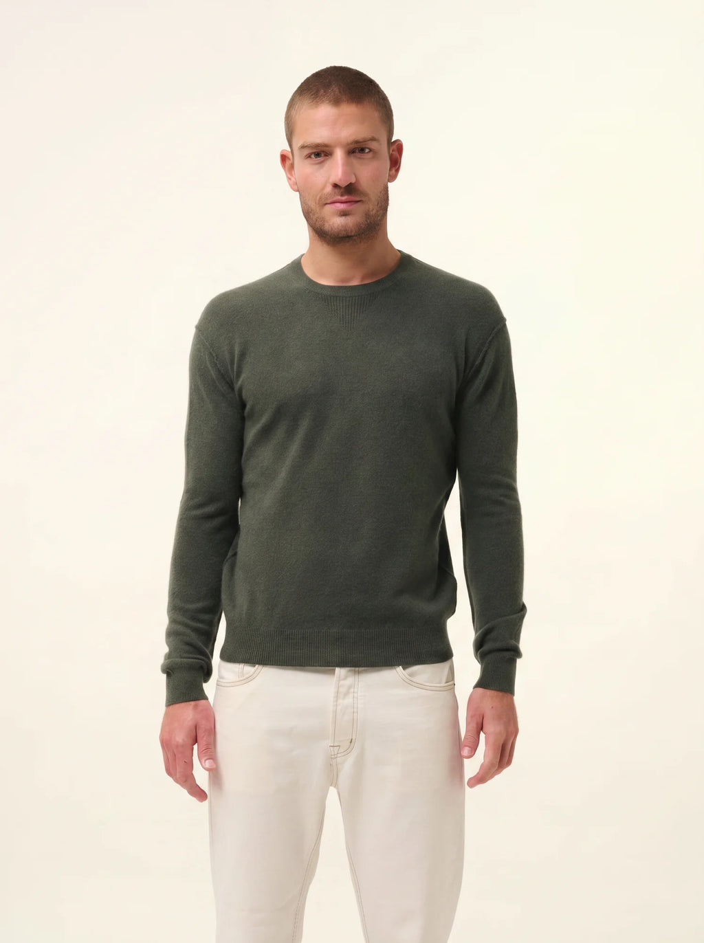 NOE pull col rond kaki