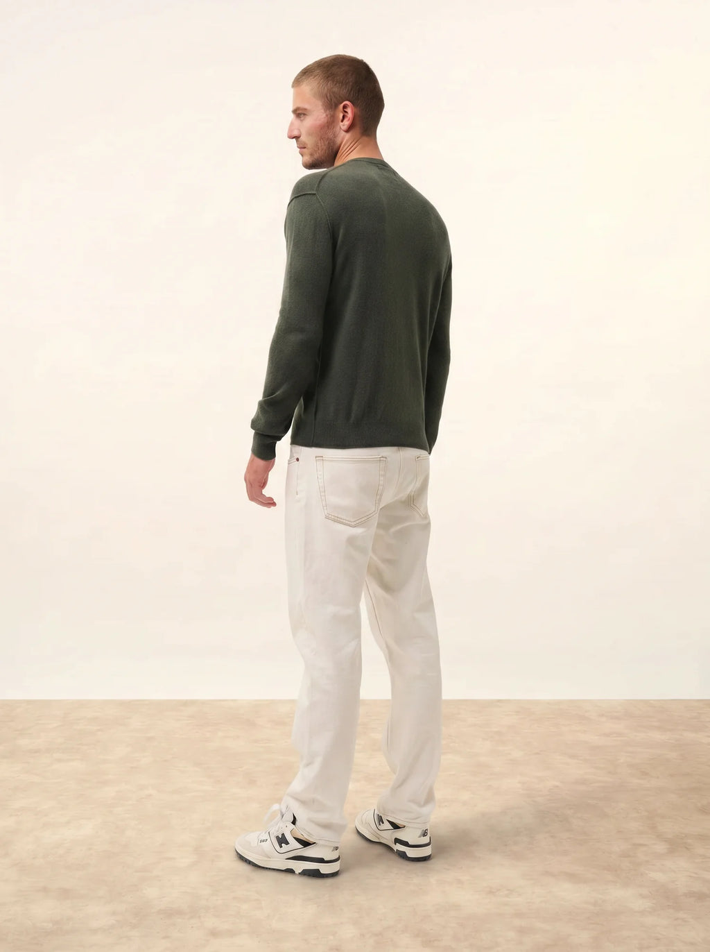 NOE pull col rond kaki