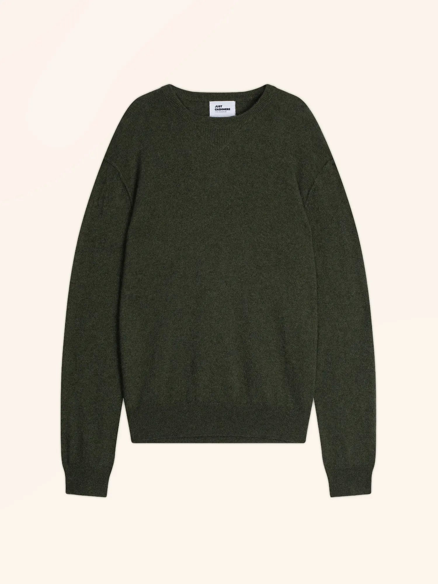 NOE pullover rundhalsausschnitt khaki meliert
