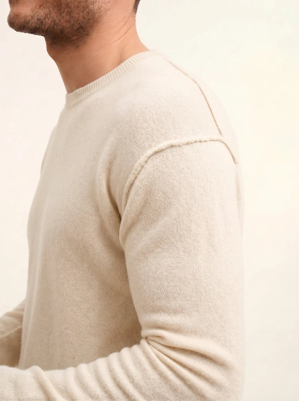 NOE pullover rundhalsausschnitt schnee