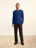 NOE pullover rundhalsausschnitt ultramarin