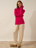 BLANTYRE pullover rollkragen fuchsia