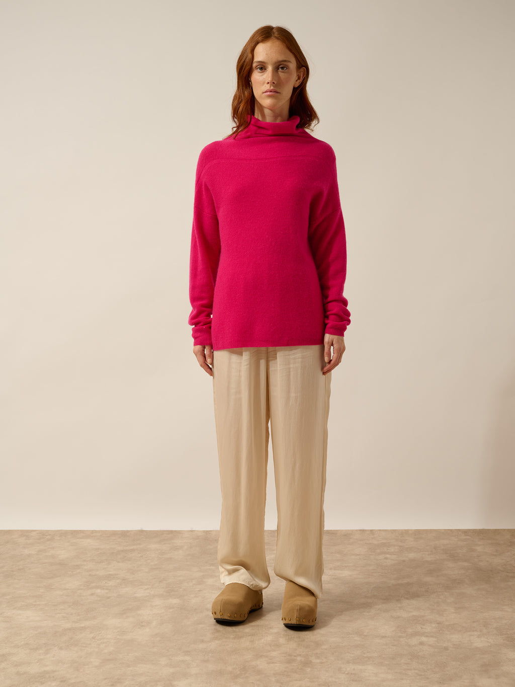 BLANTYRE pullover rollkragen fuchsia