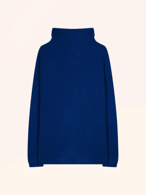BLANTYRE pull col roulé outremer