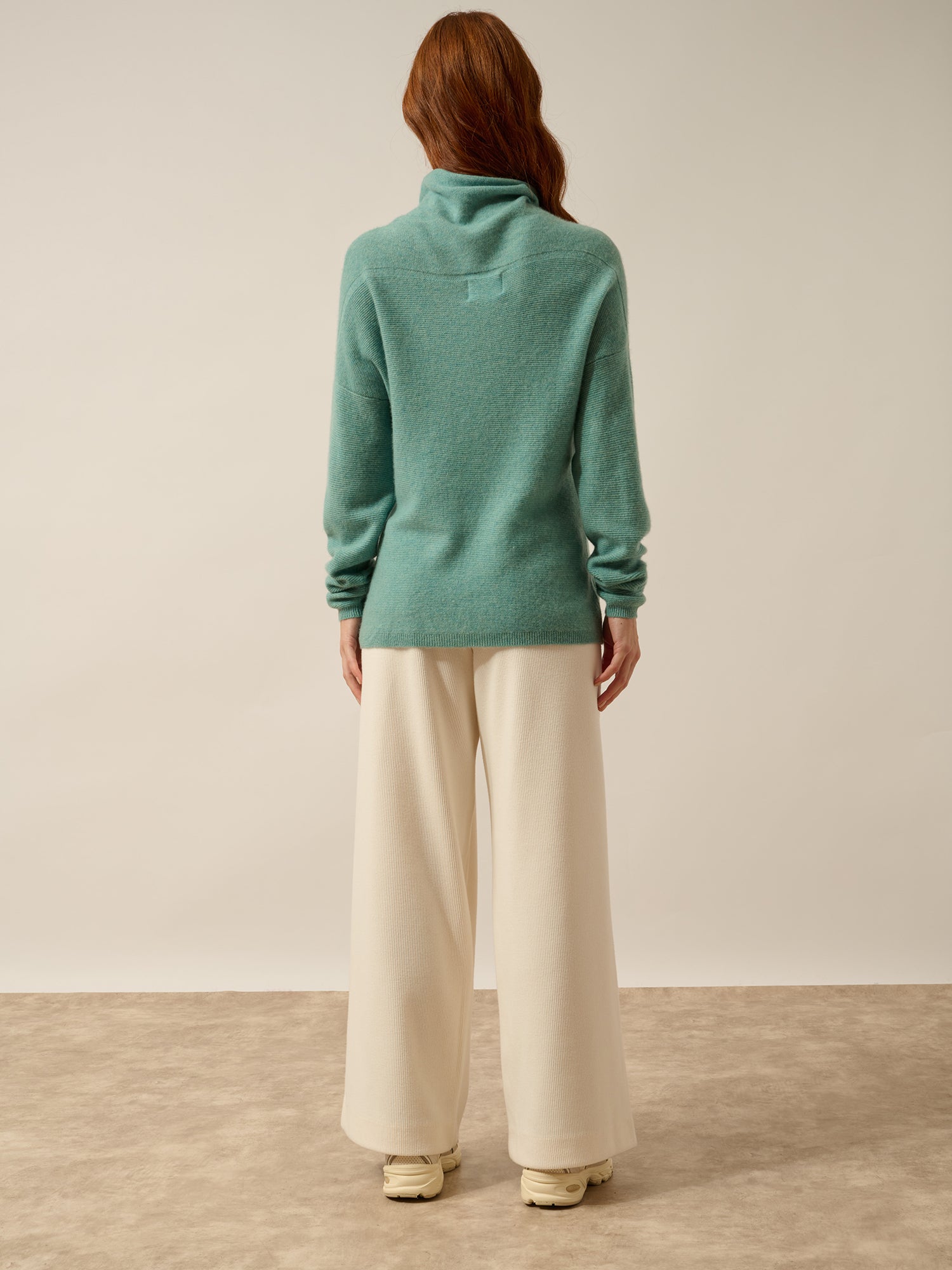 BLANTYRE turtleneck sweater mottled green