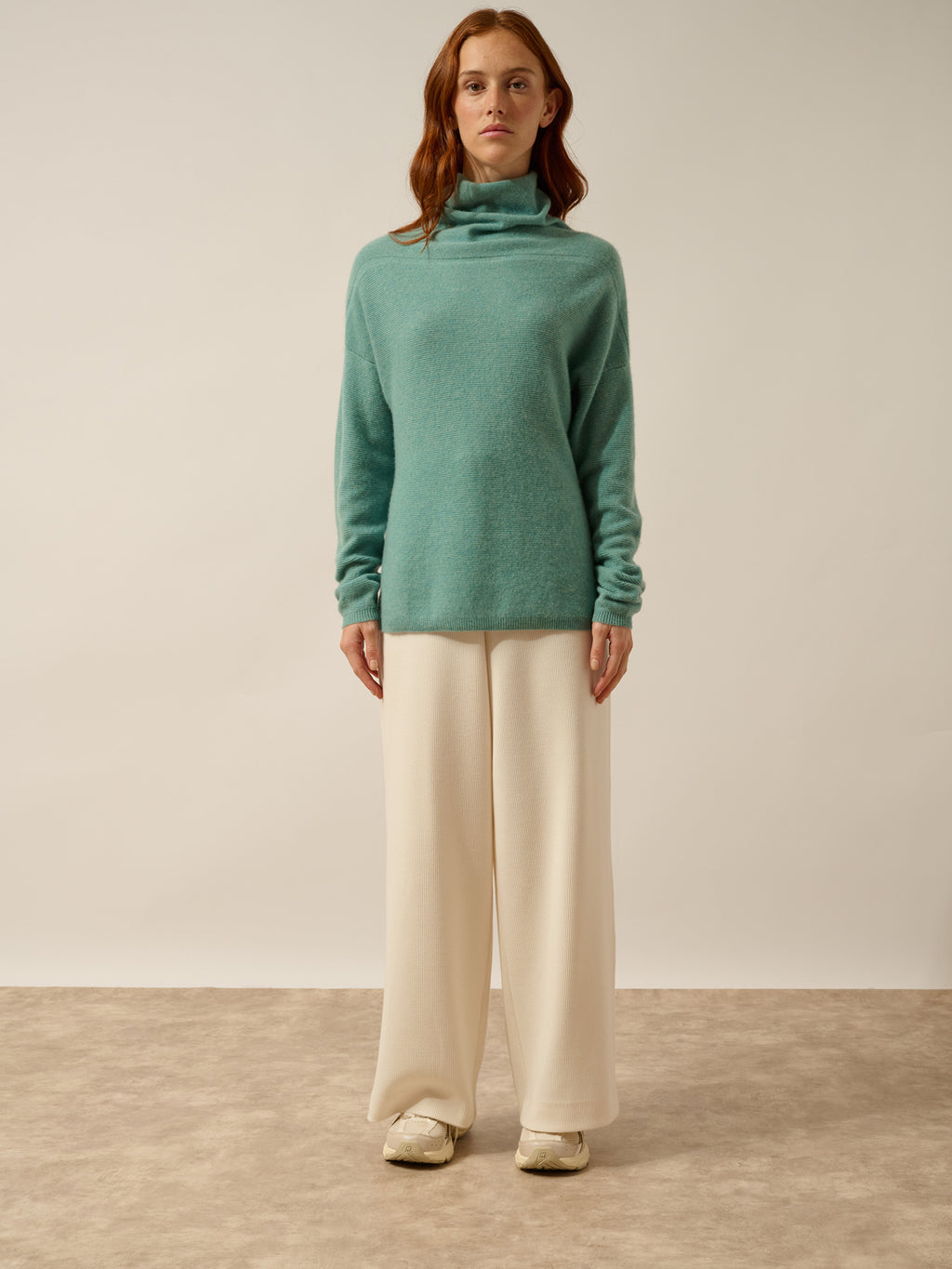 BLANTYRE pullover rollkragen grün meliert