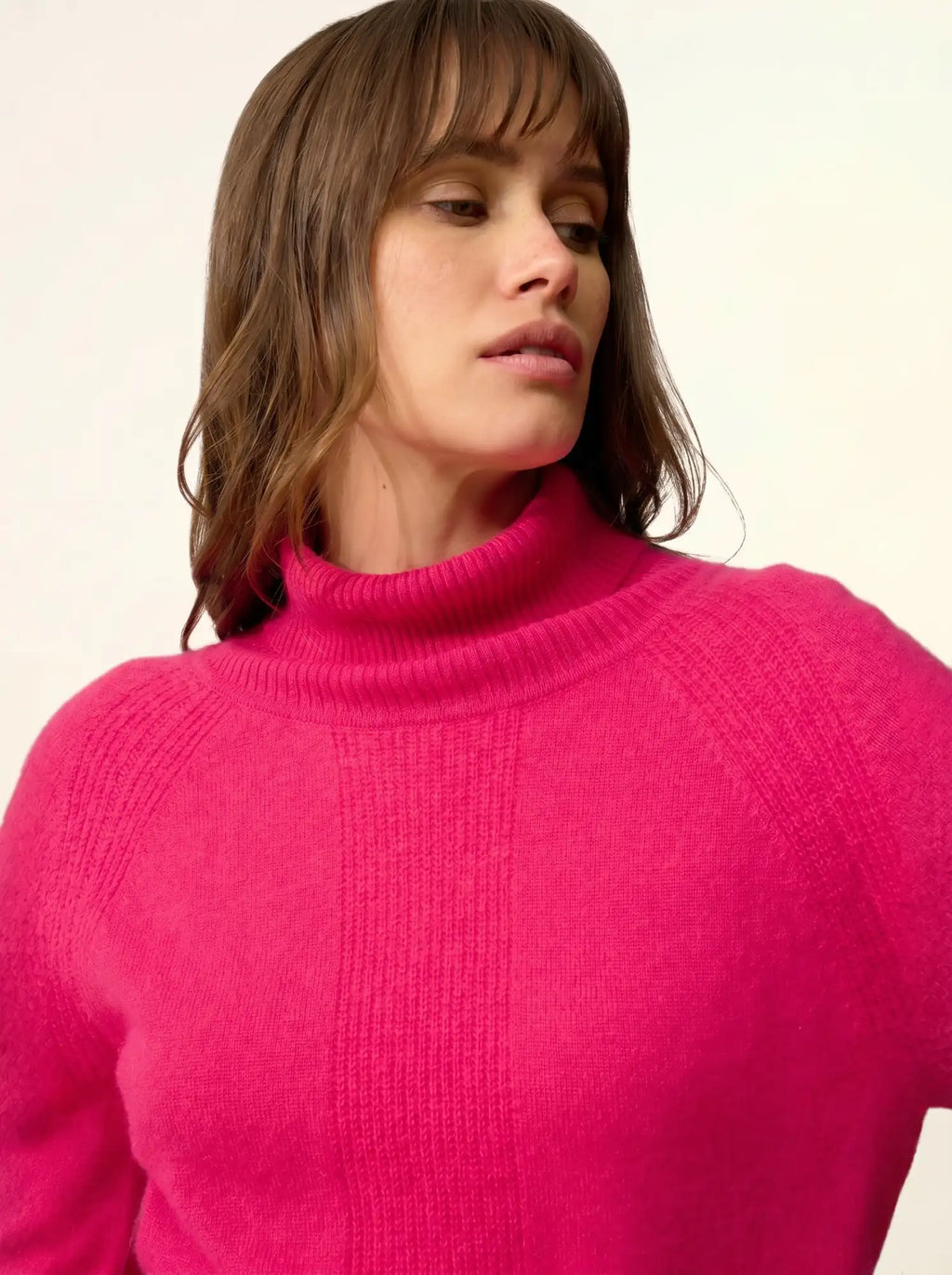 LILLY pullover rollkragen fuchsia