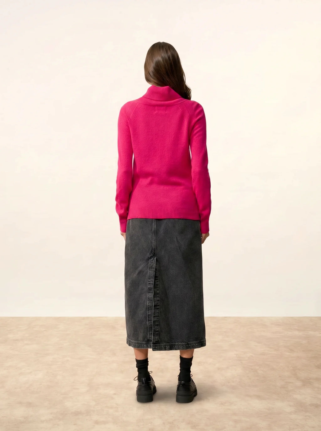 LILLY pullover rollkragen fuchsia