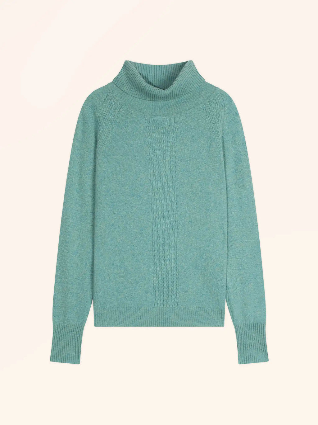 LILLY pullover rollkragen grün meliert