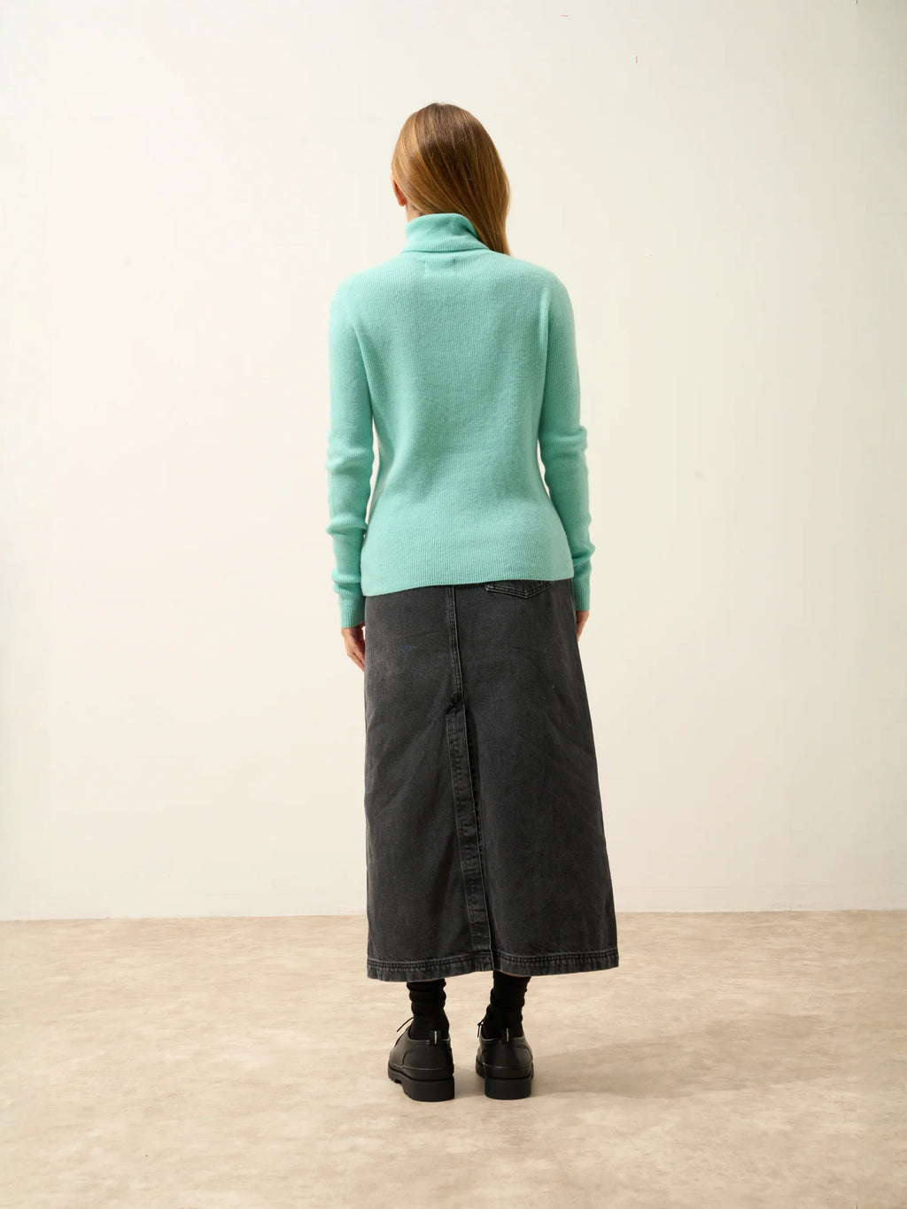 LANAIS pullover rollkragen jade