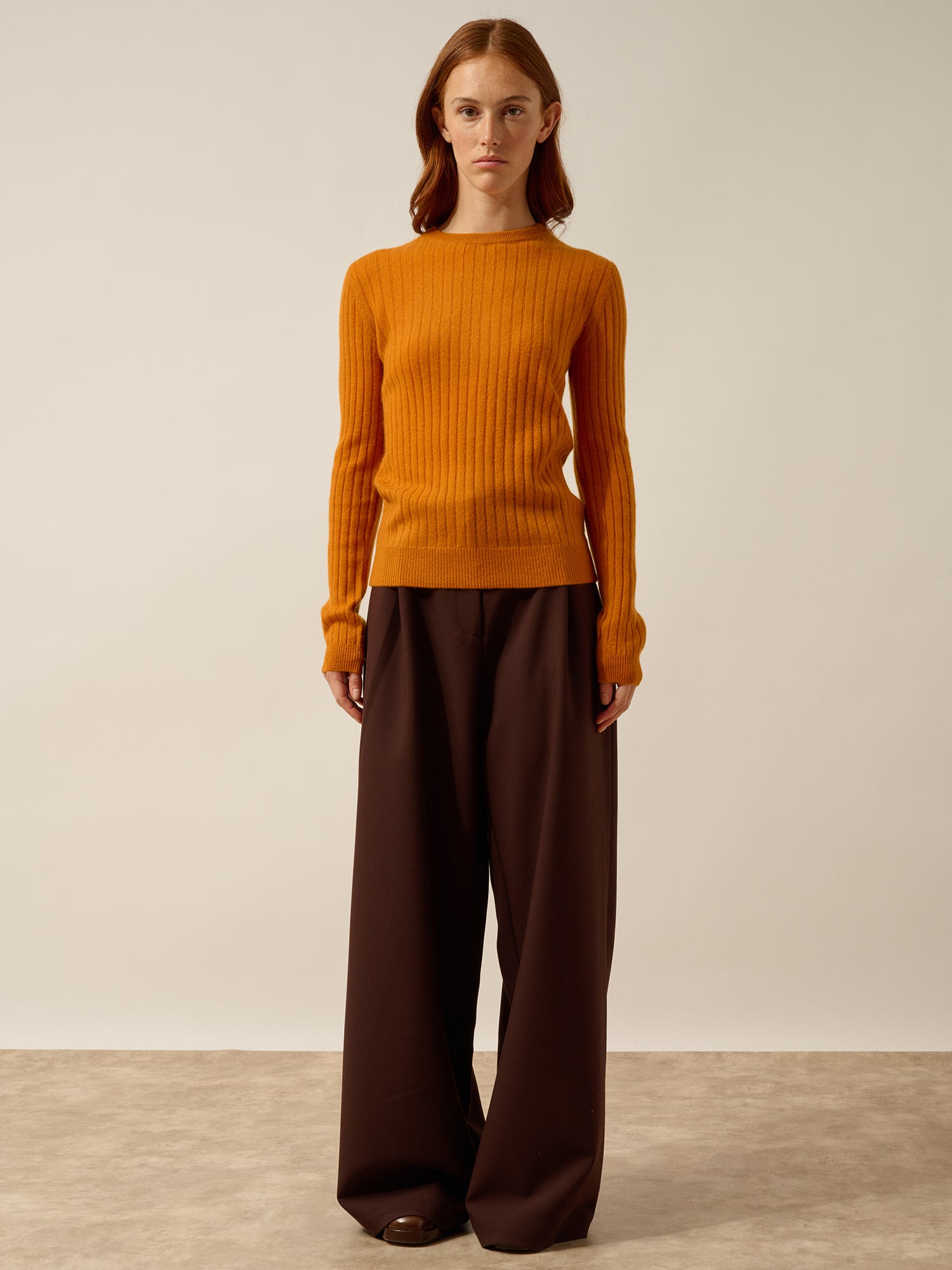 AVANA pull col rond ocre