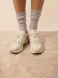 DAYAYA socks 4 ply heather pearl grey