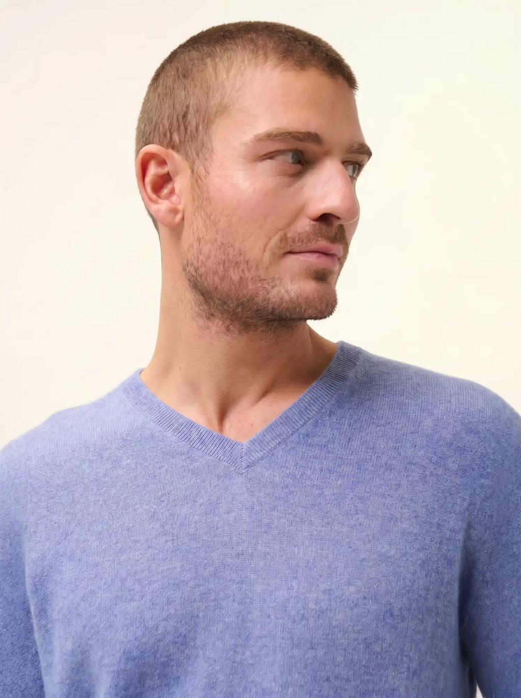 WALT pullover v-ausschnitt sky meliert