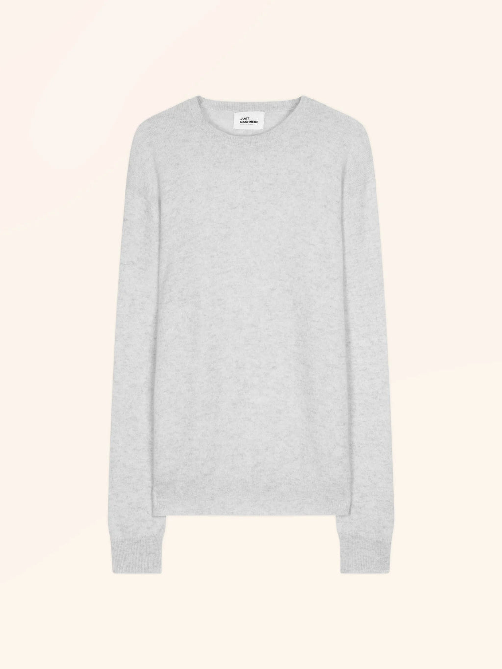 HOWARD pullover rundhalsausschnitt perlgrau meliert