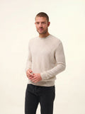 HOWARD pullover rundhalsausschnitt perlgrau meliert