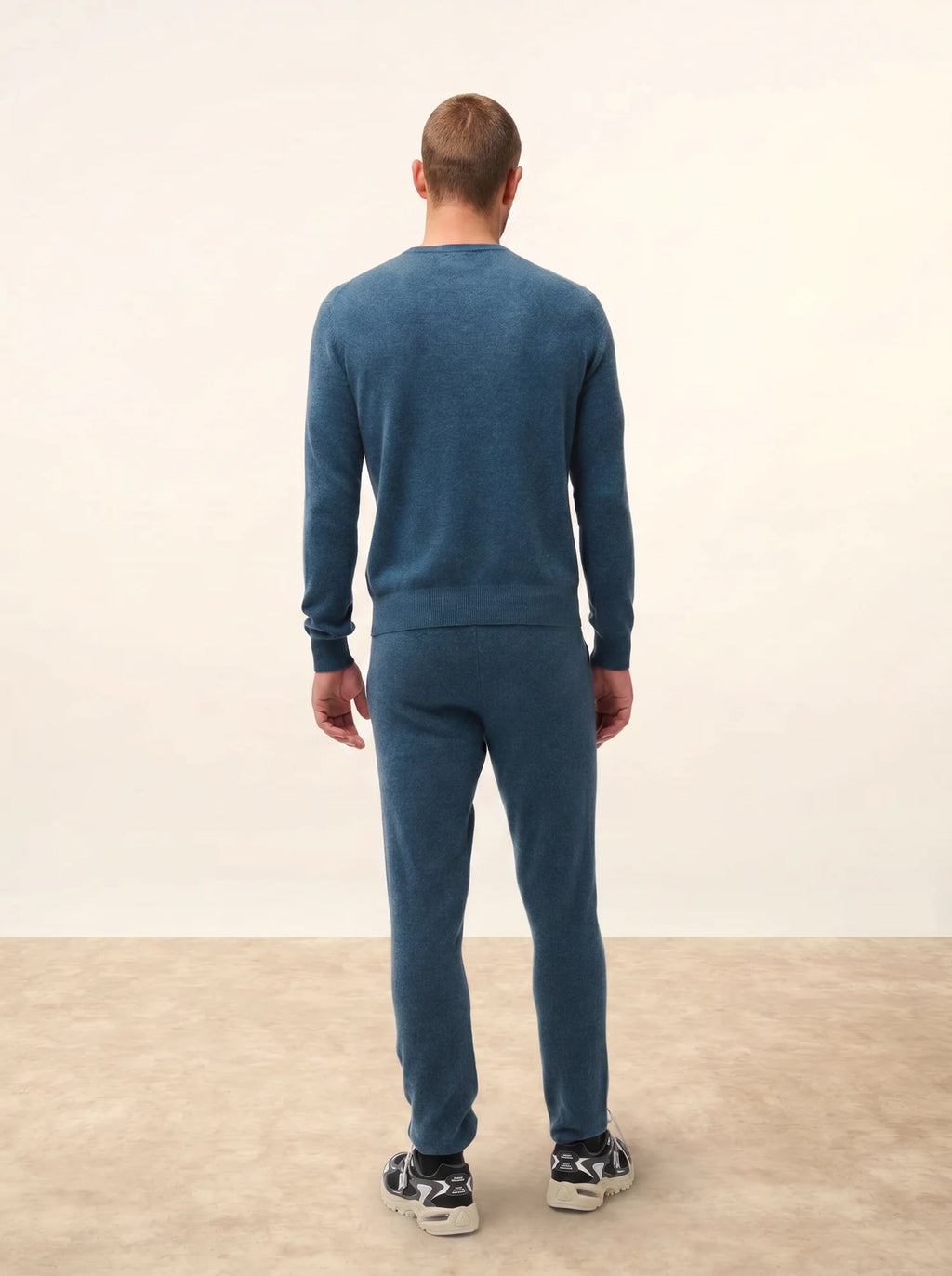 HOWARD pullover rundhalsausschnitt grün petrol meliert