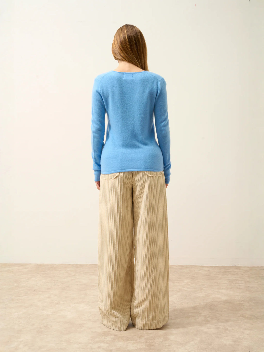 JOAN pullover v-ausschnitt blau bébé