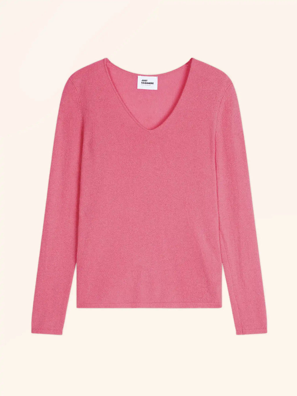 JOAN pull col V fraise