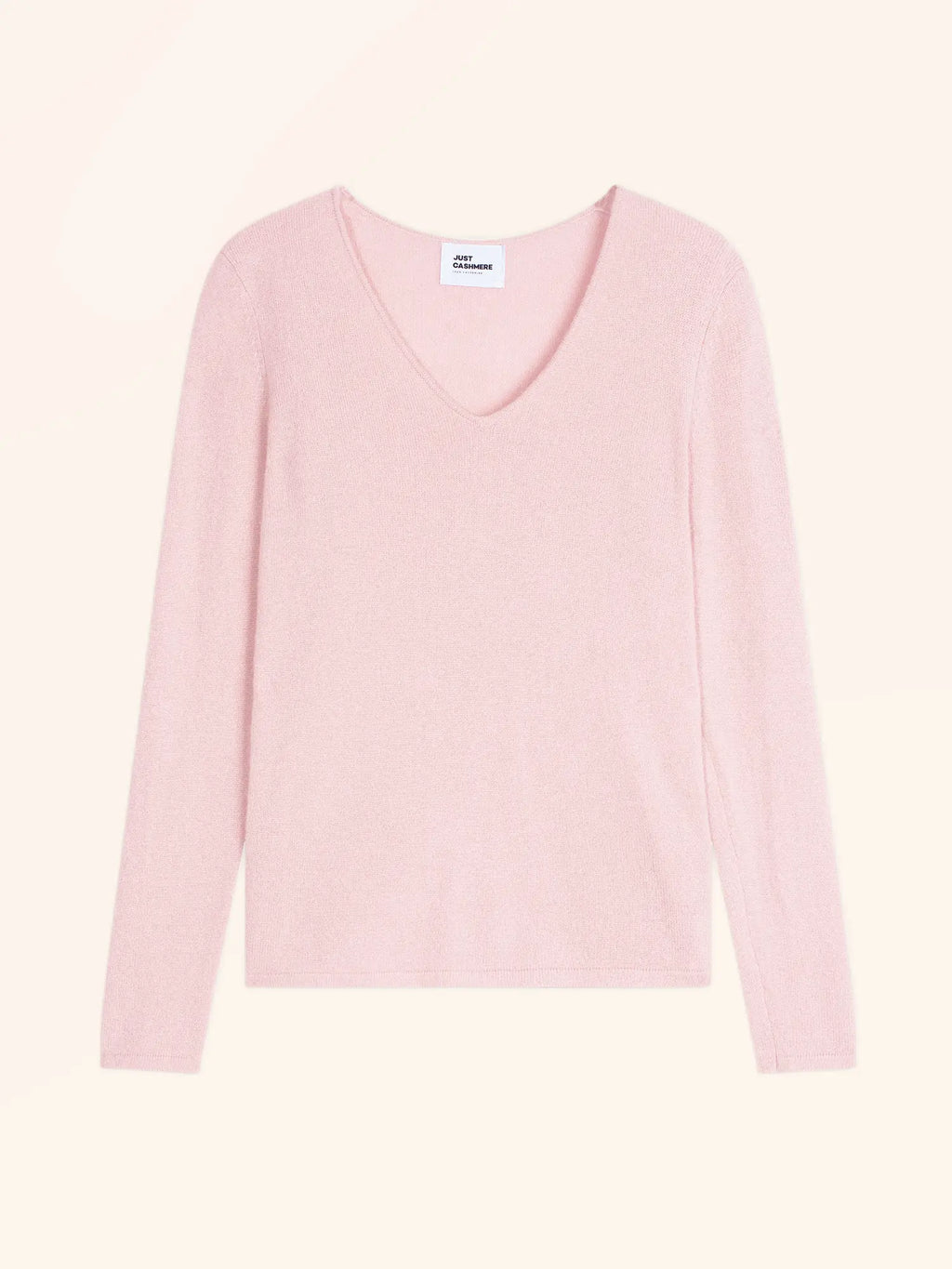 JOAN pullover v-ausschnitt poudre
