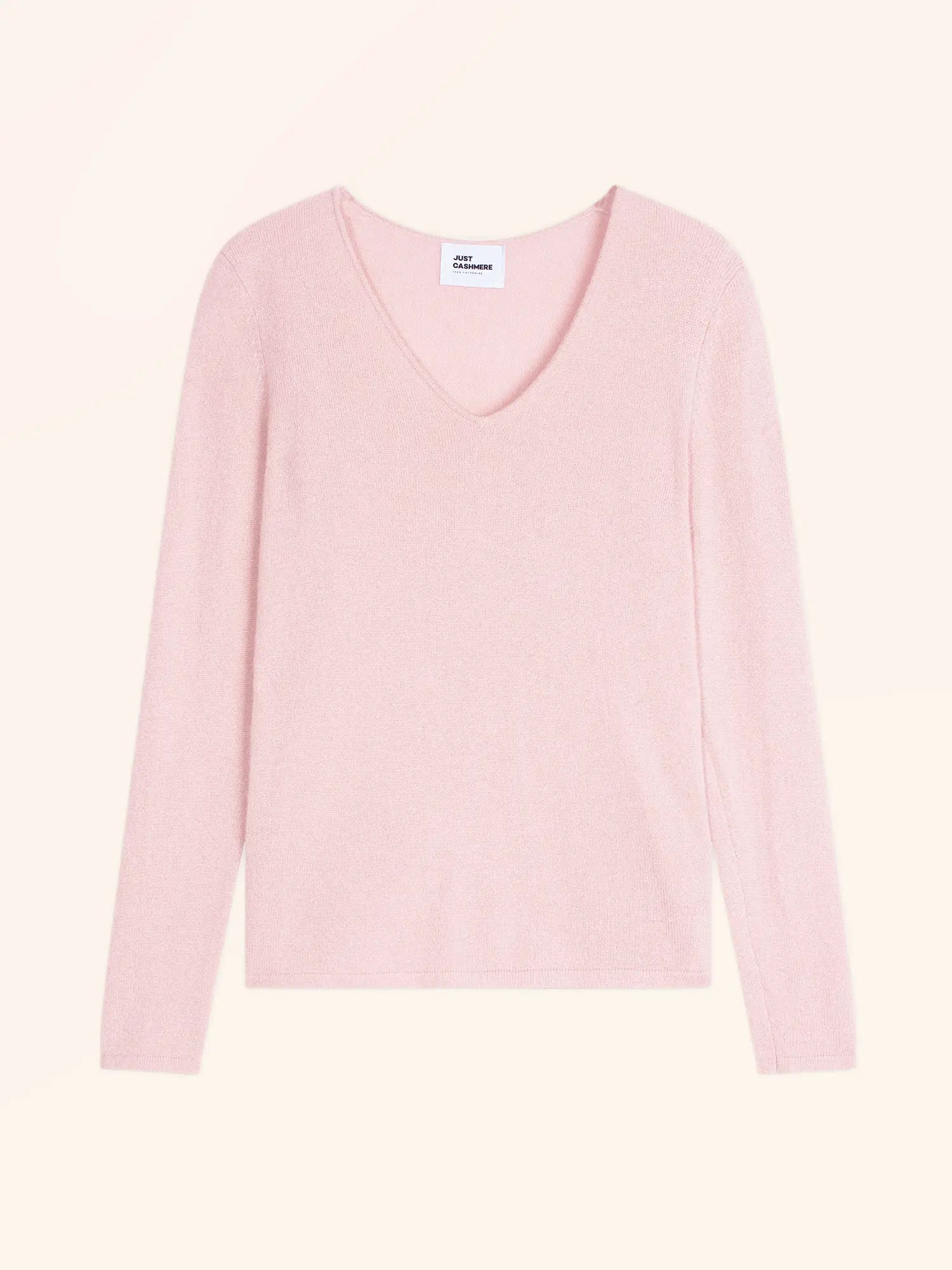 JOAN pullover v-ausschnitt poudre