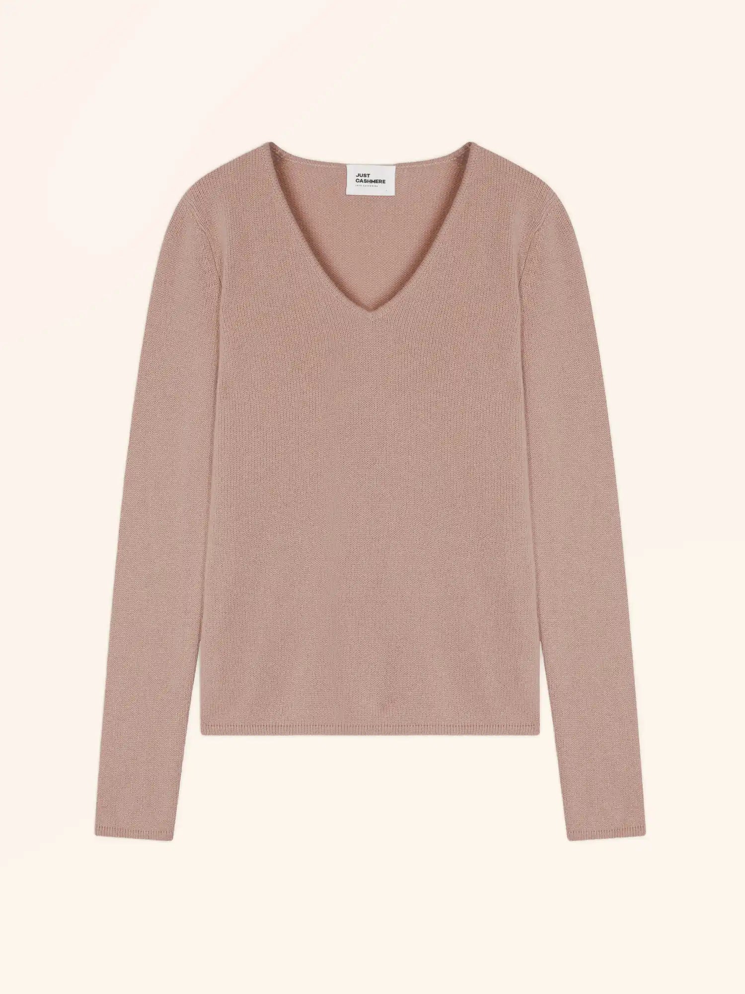 ABBY pullover v-ausschnitt 4-fädig kupfer