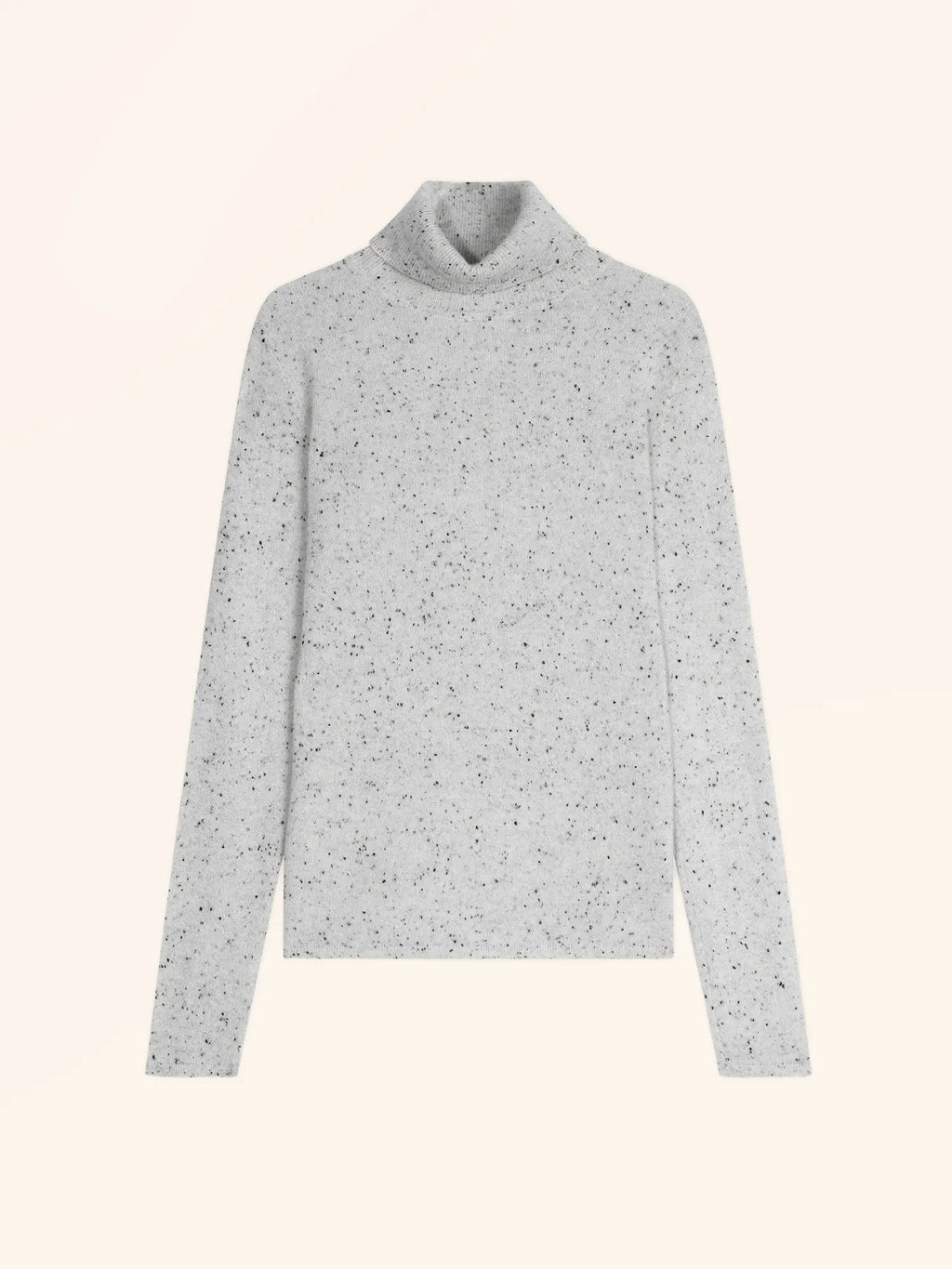 AVA pull col roulé gris et noir