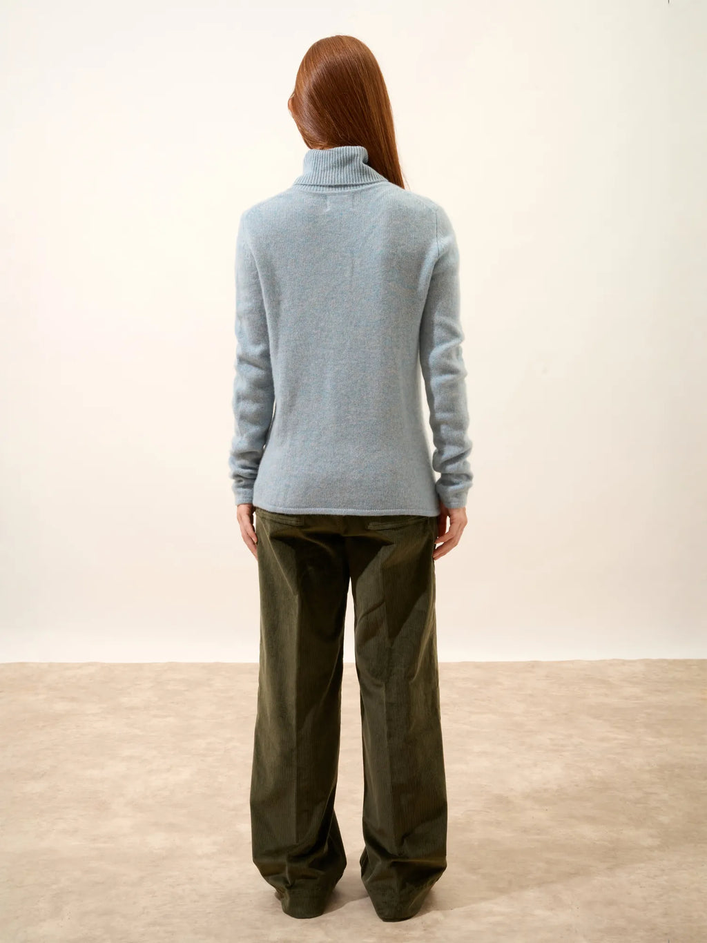 MATT pullover rollkragen 4-fädig blau grau meliert