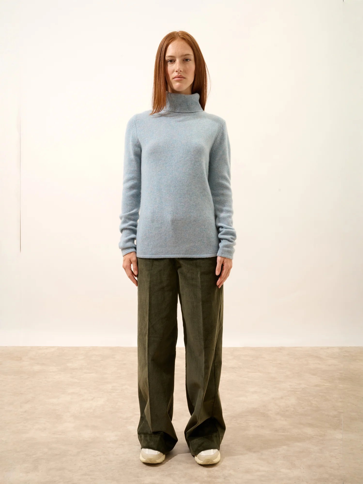 MATT pullover rollkragen 4-fädig blau grau meliert