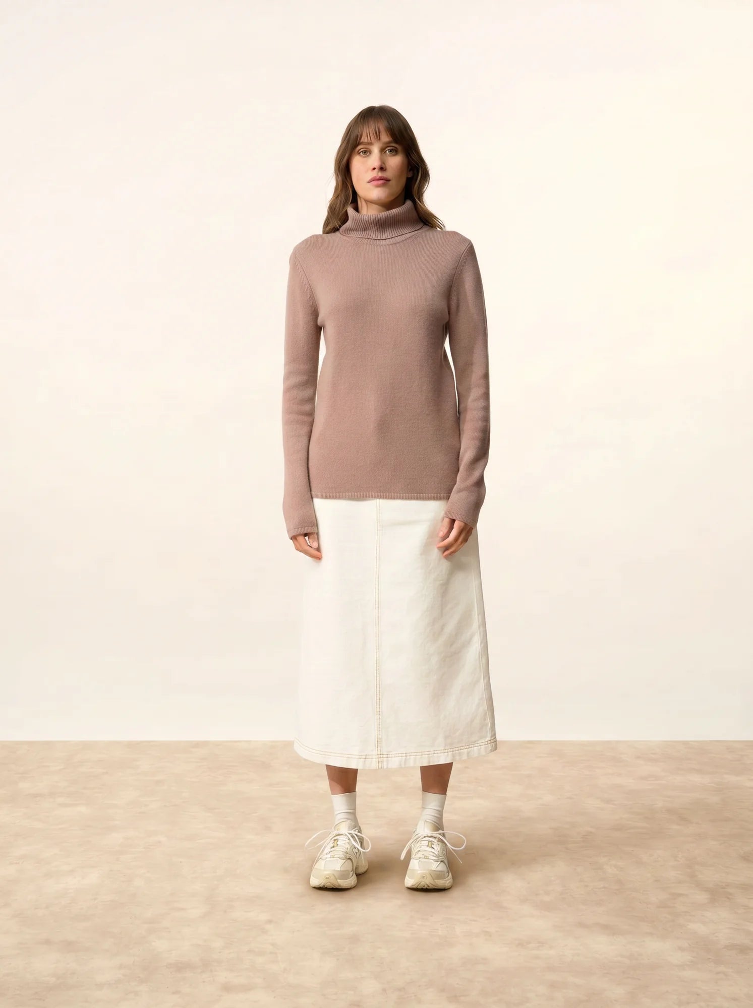MATT pullover rollkragen 4-fädig kupfer