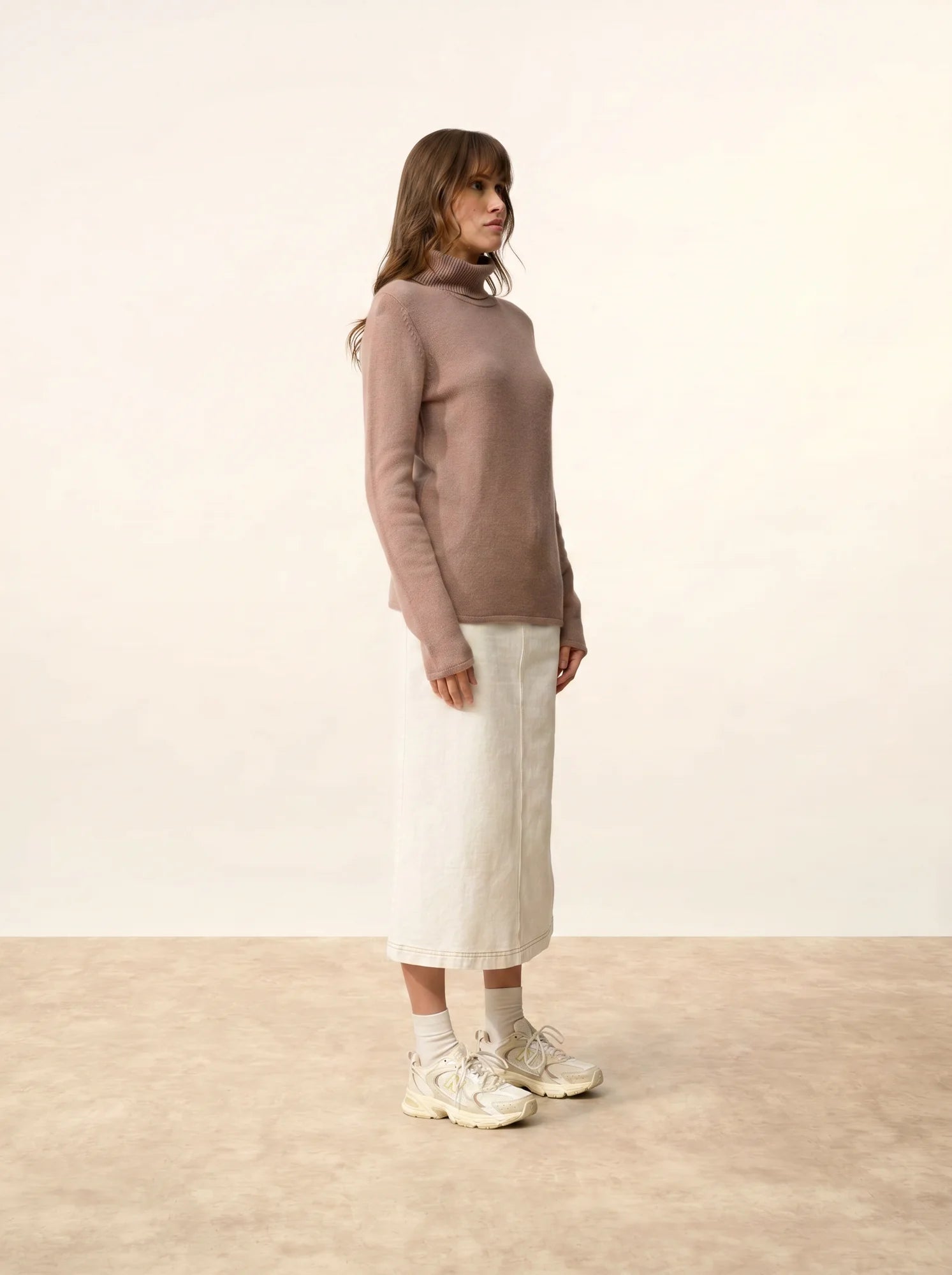 MATT pullover rollkragen 4-fädig kupfer