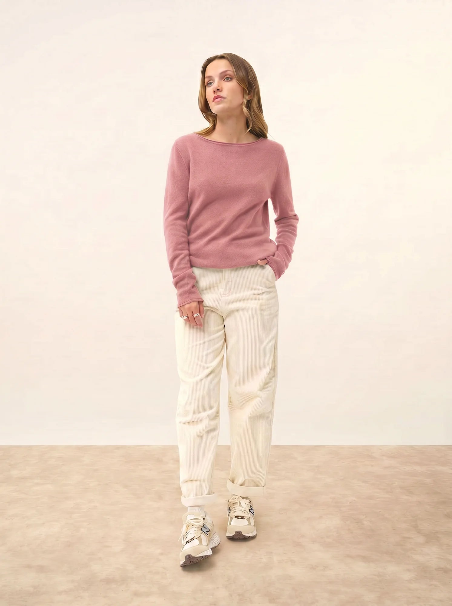 GRACE pullover u-boot-ausschnitt pétale