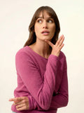 VIVIAN pullover rundhalsausschnitt orchidée