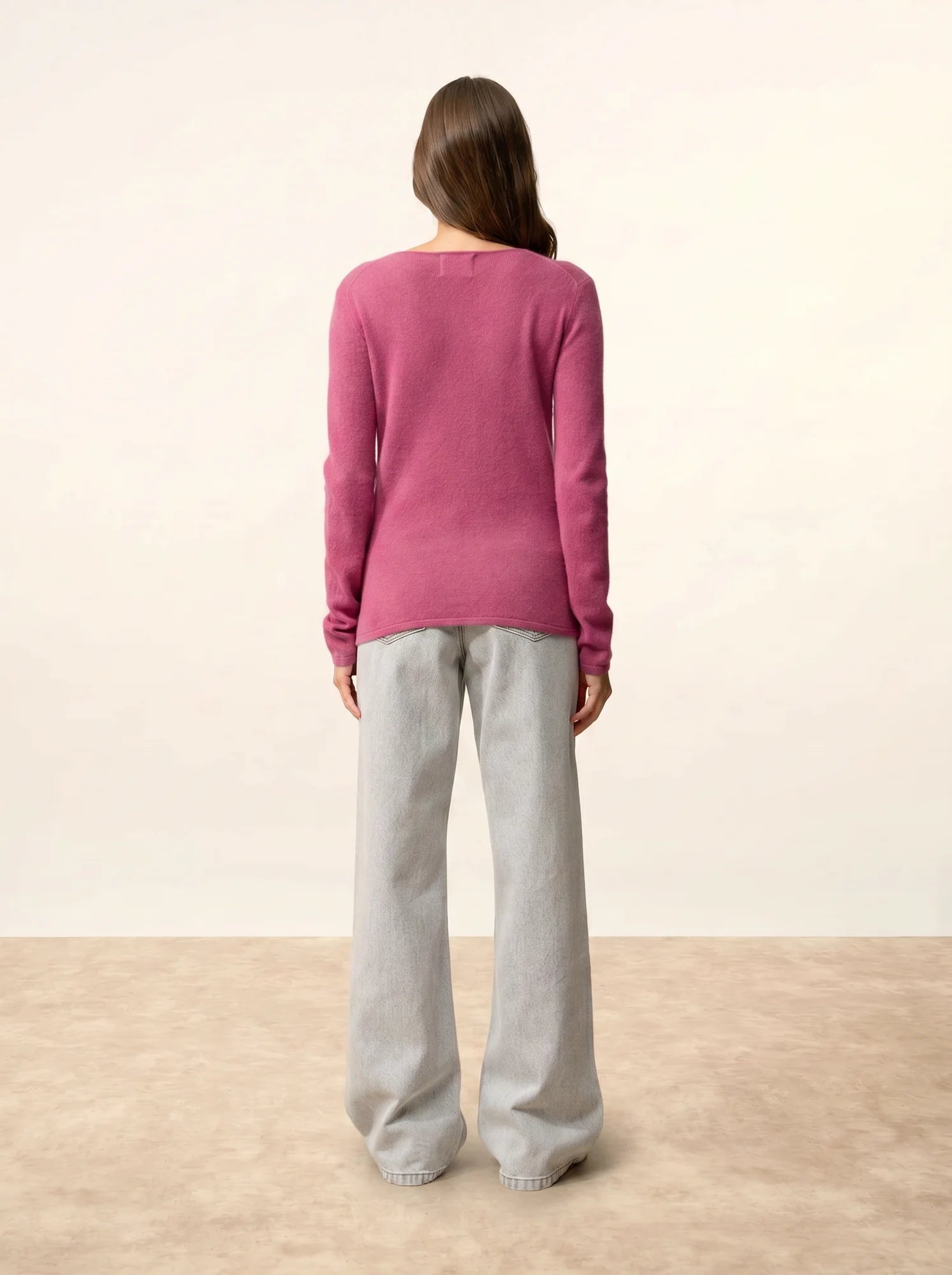 VIVIAN pullover rundhalsausschnitt orchidée
