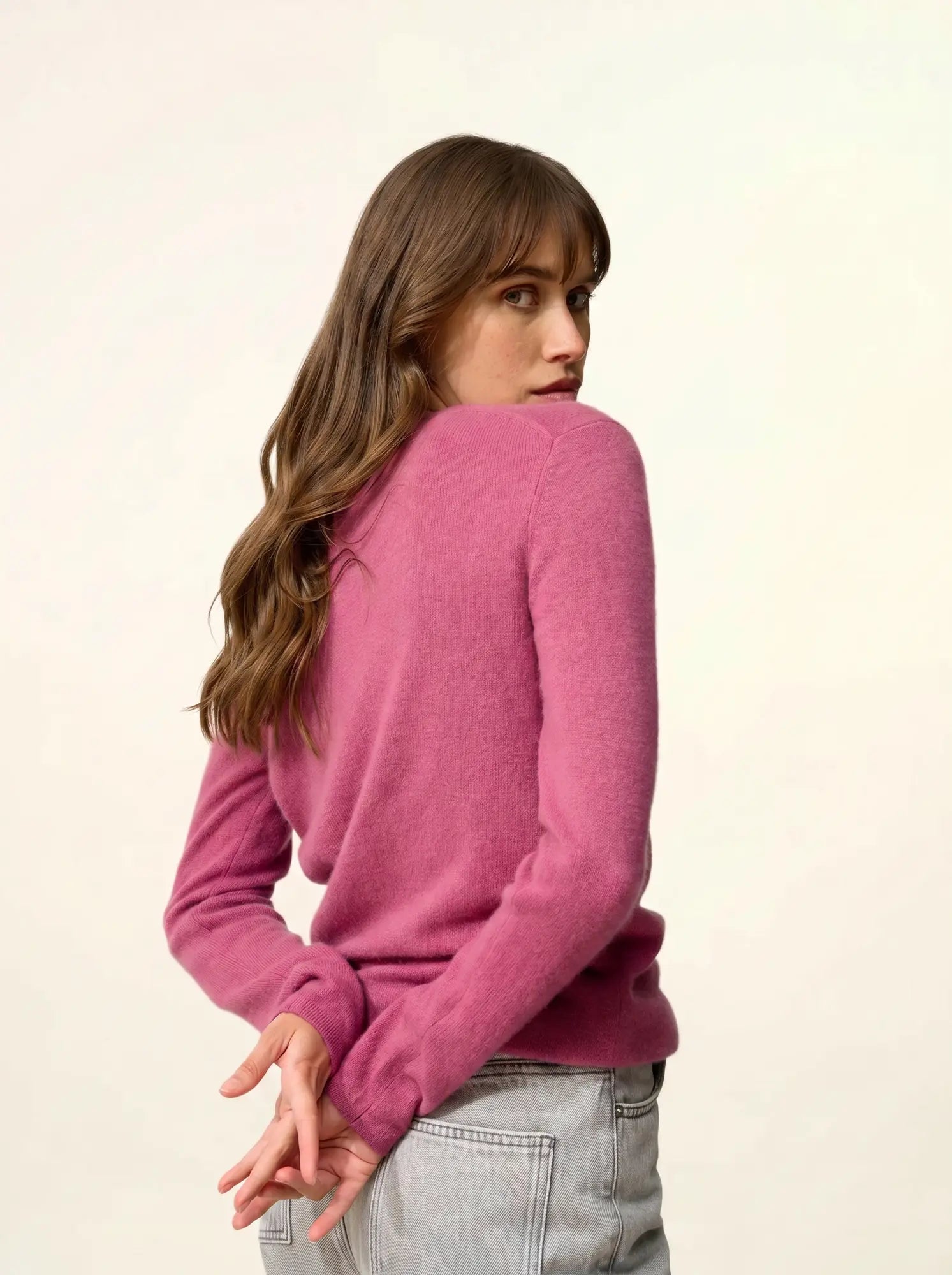 VIVIAN pullover rundhalsausschnitt orchidée