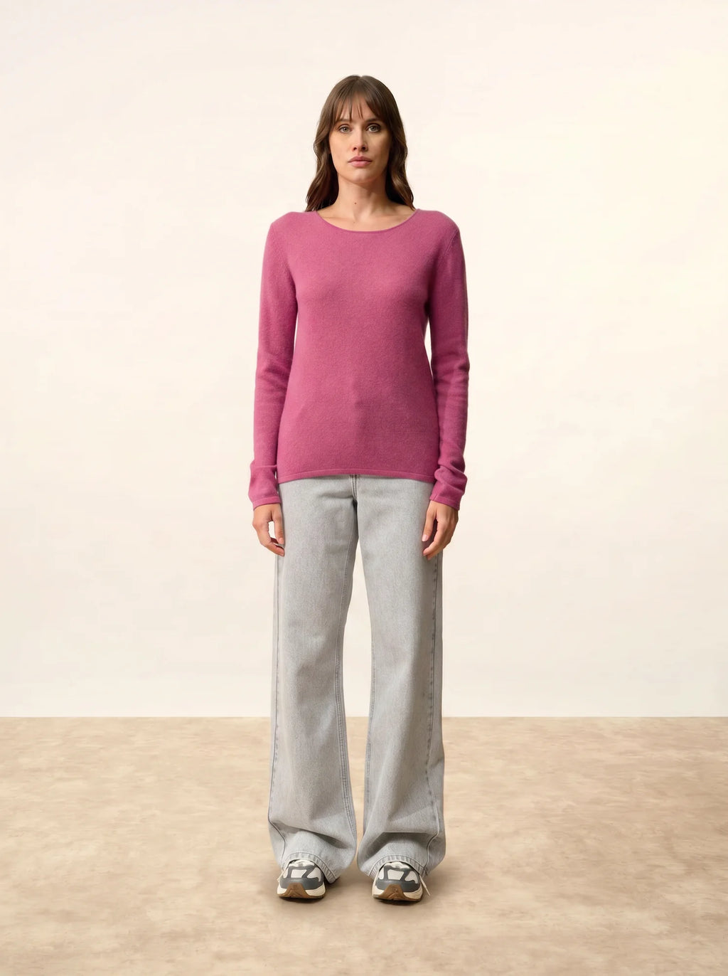 VIVIAN pullover rundhalsausschnitt orchidée