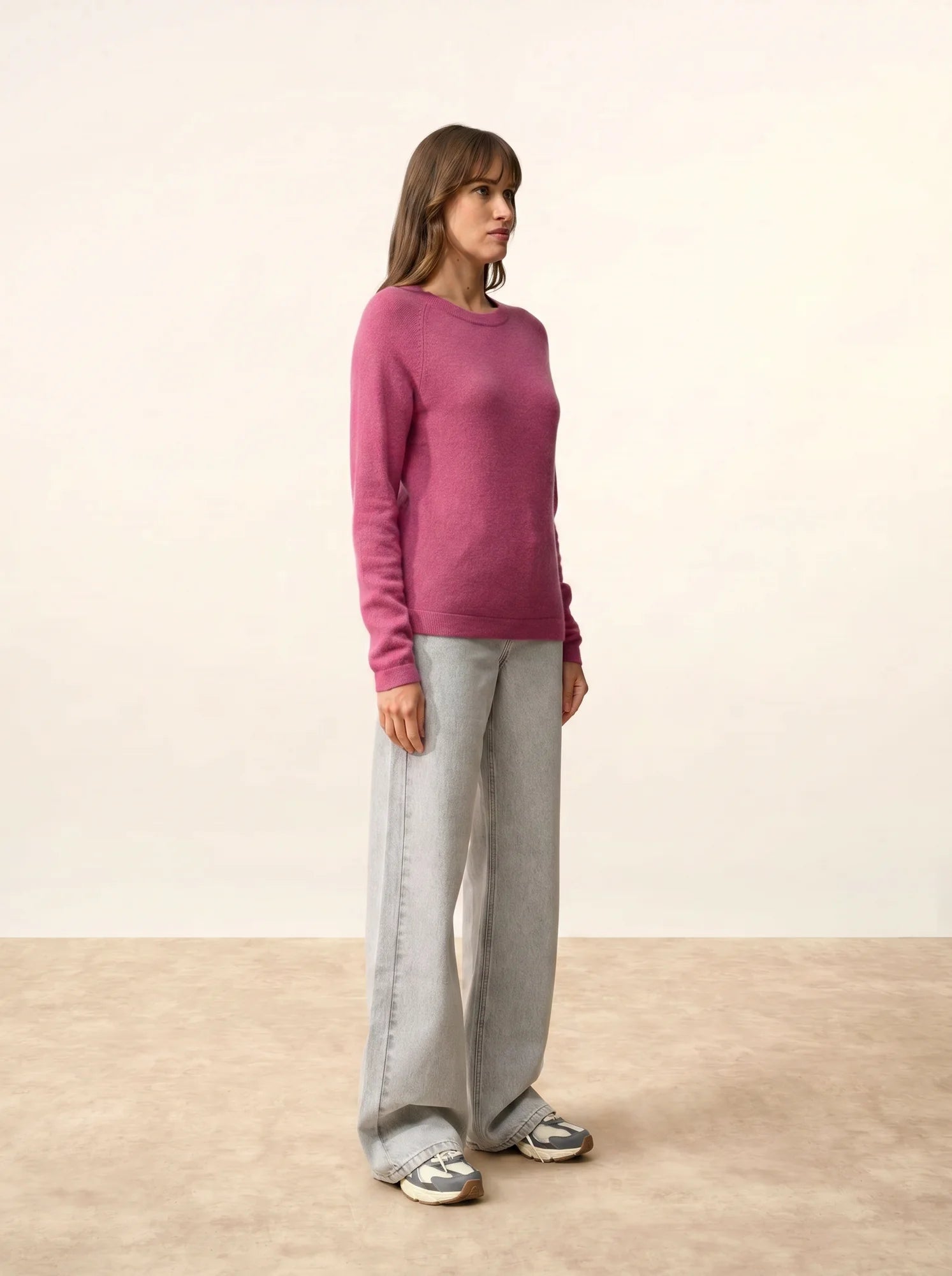 JANE pullover rundhalsausschnitt orchidée