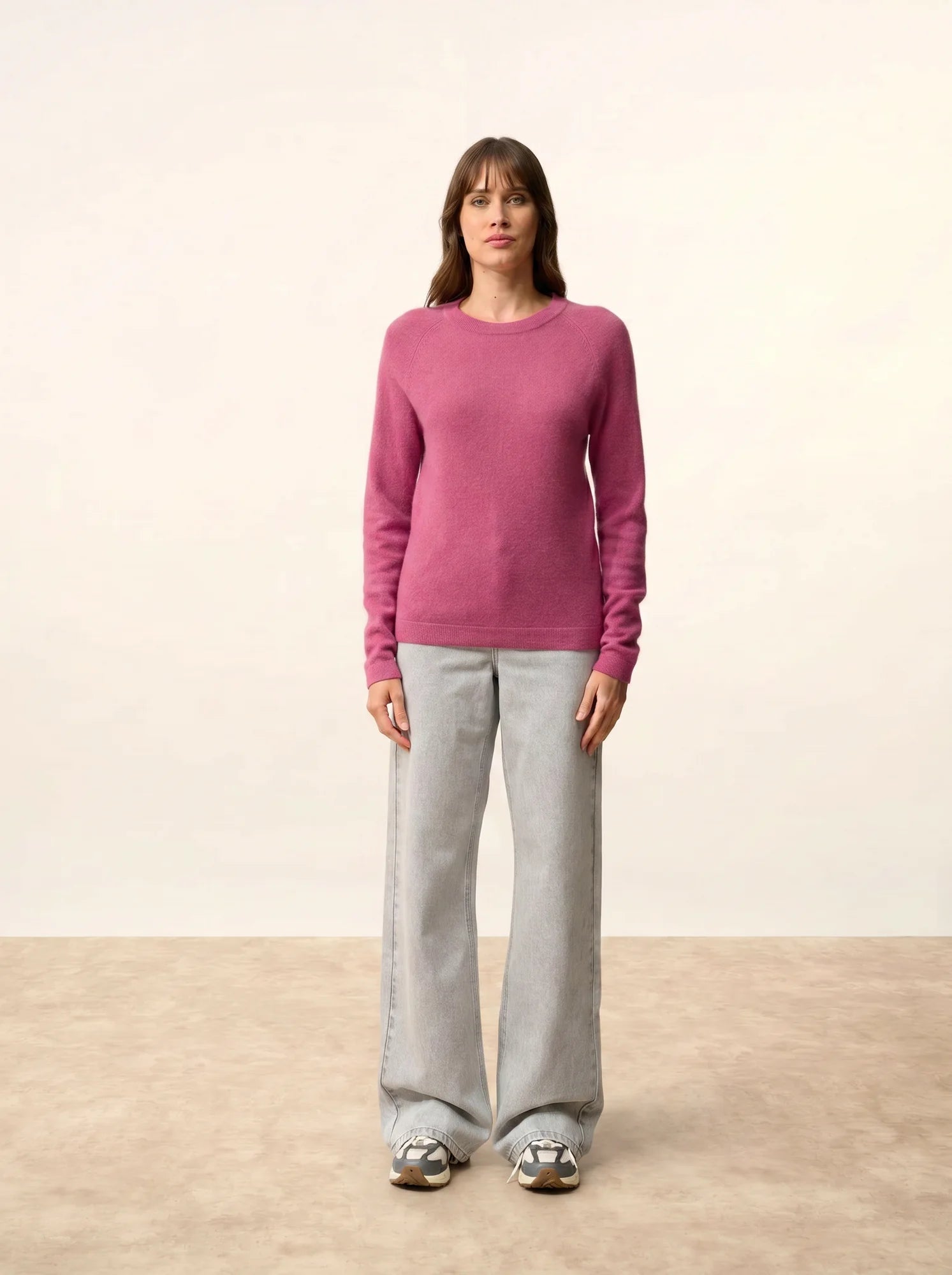 JANE pullover rundhalsausschnitt orchidée