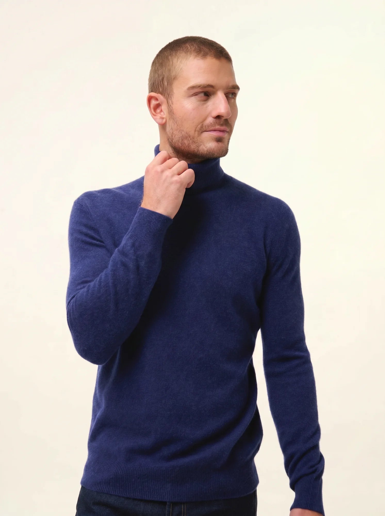 CONNOR pullover rollkragen nachtblau