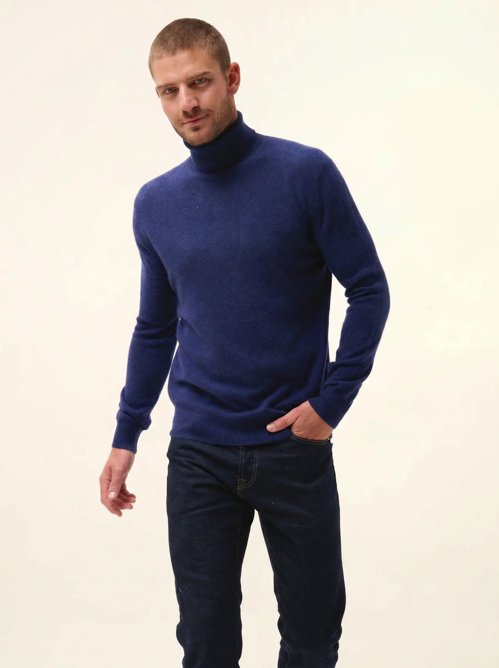 CONNOR pullover rollkragen nachtblau
