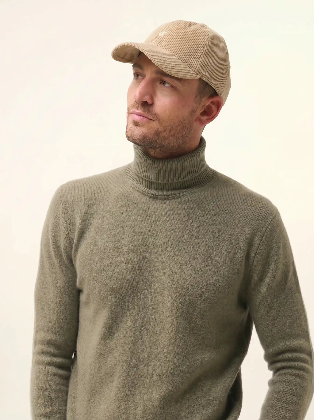 SACHA pullover rollkragen 4-fädig army