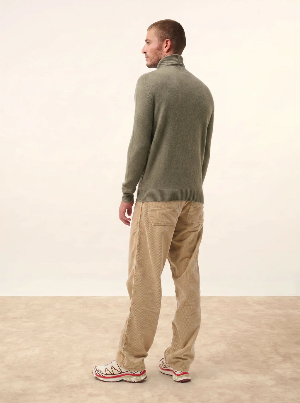 SACHA pullover rollkragen 4-fädig army