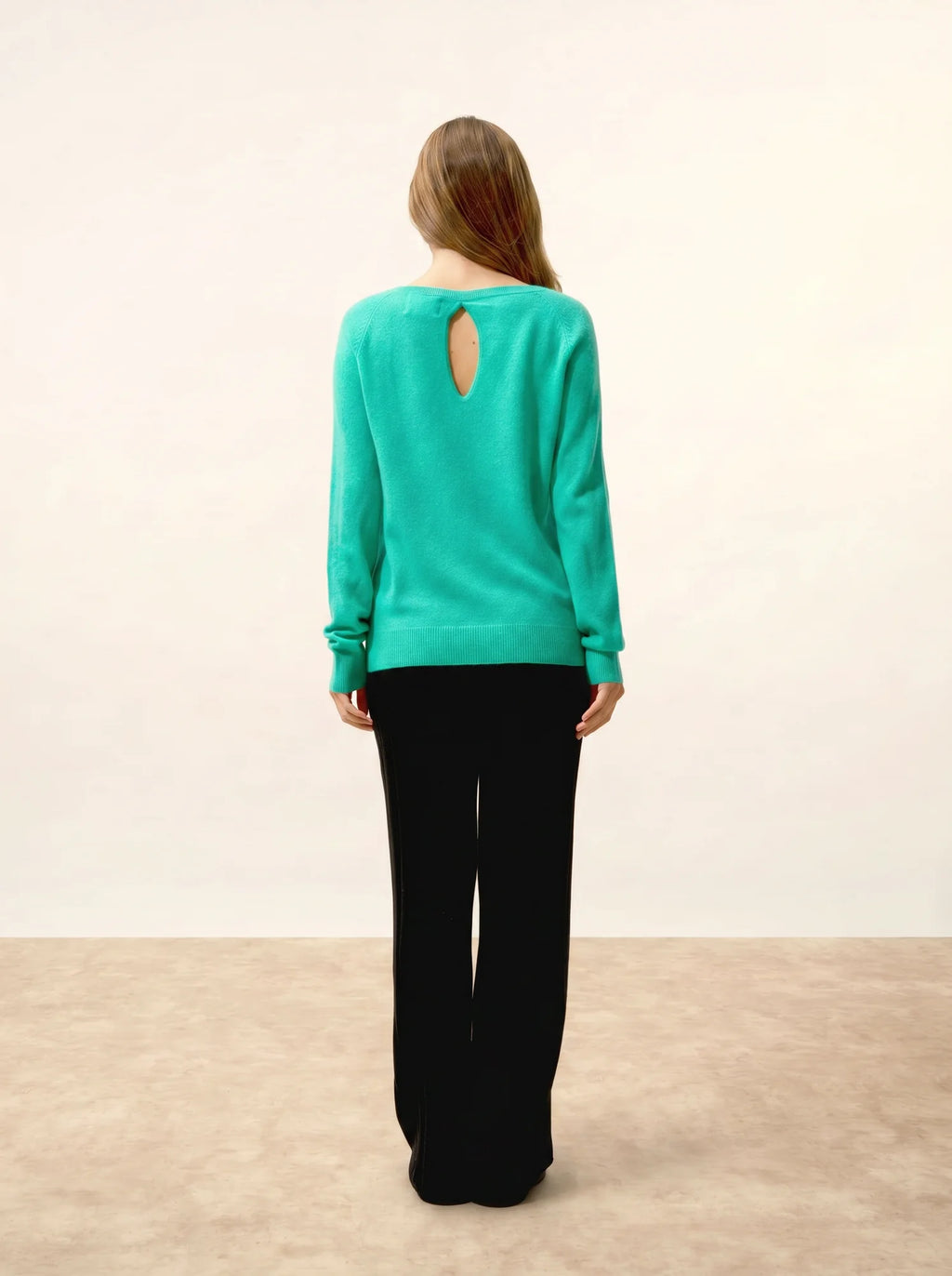 ABIGAILE pullover u-boot-ausschnitt tropfen hinten jungle