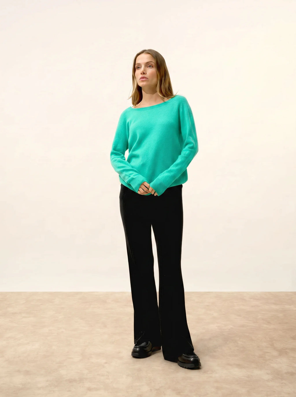 ABIGAILE pullover u-boot-ausschnitt tropfen hinten jungle