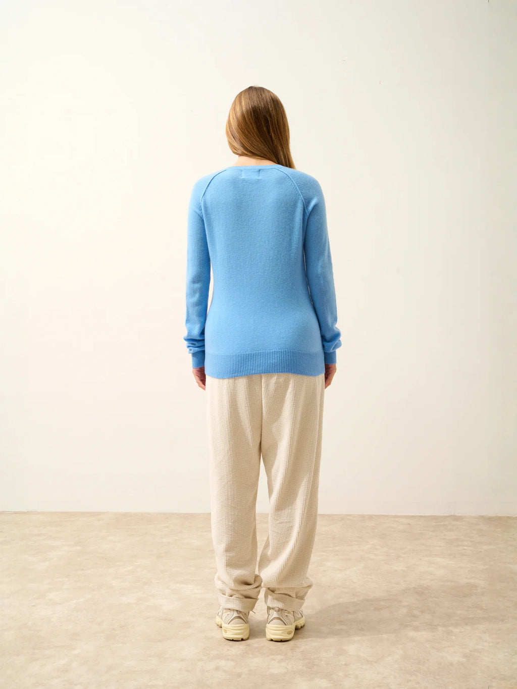 HELEN pullover rundhalsausschnitt blau bébé