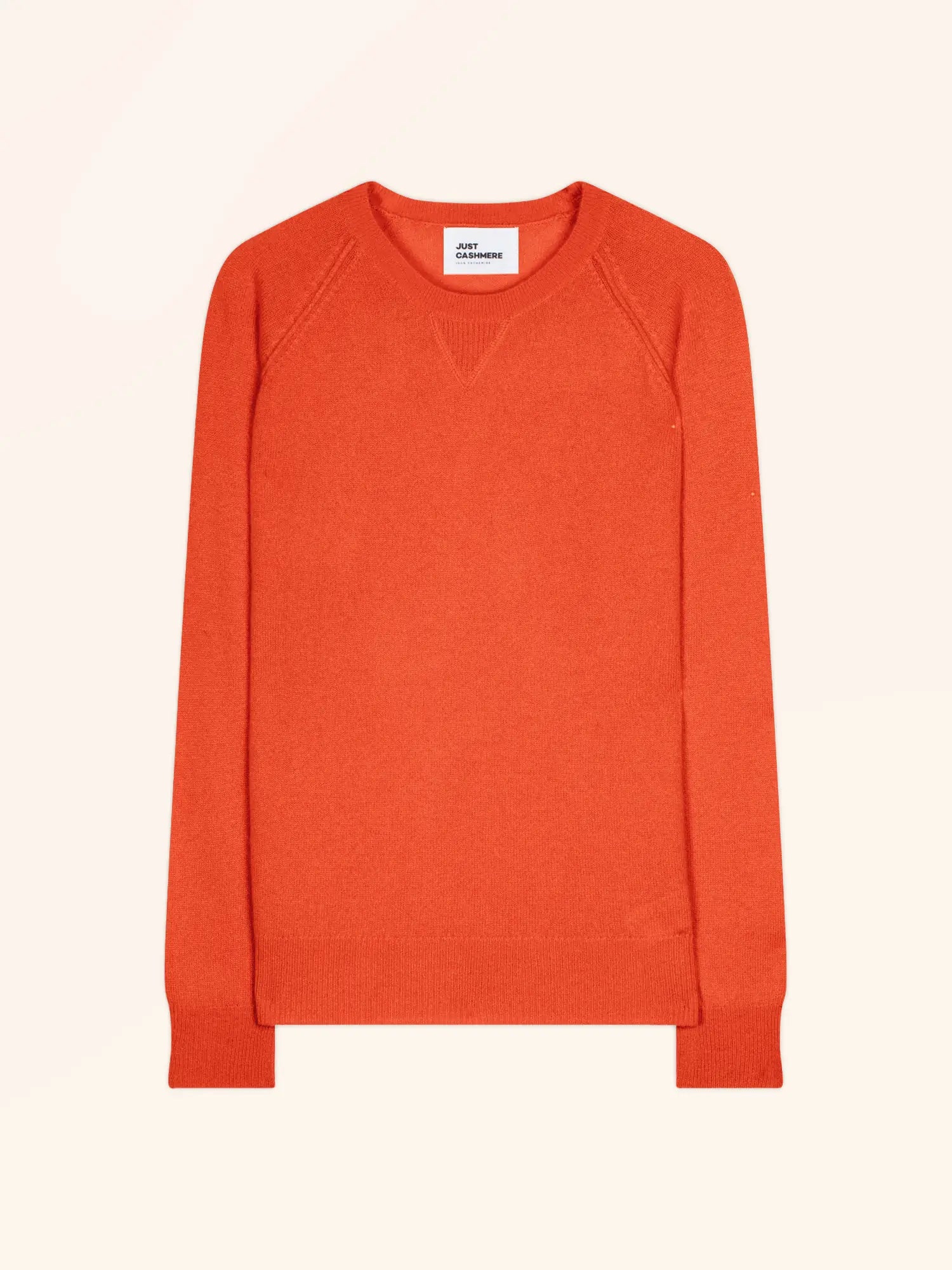 HELEN pullover rundhalsausschnitt orange