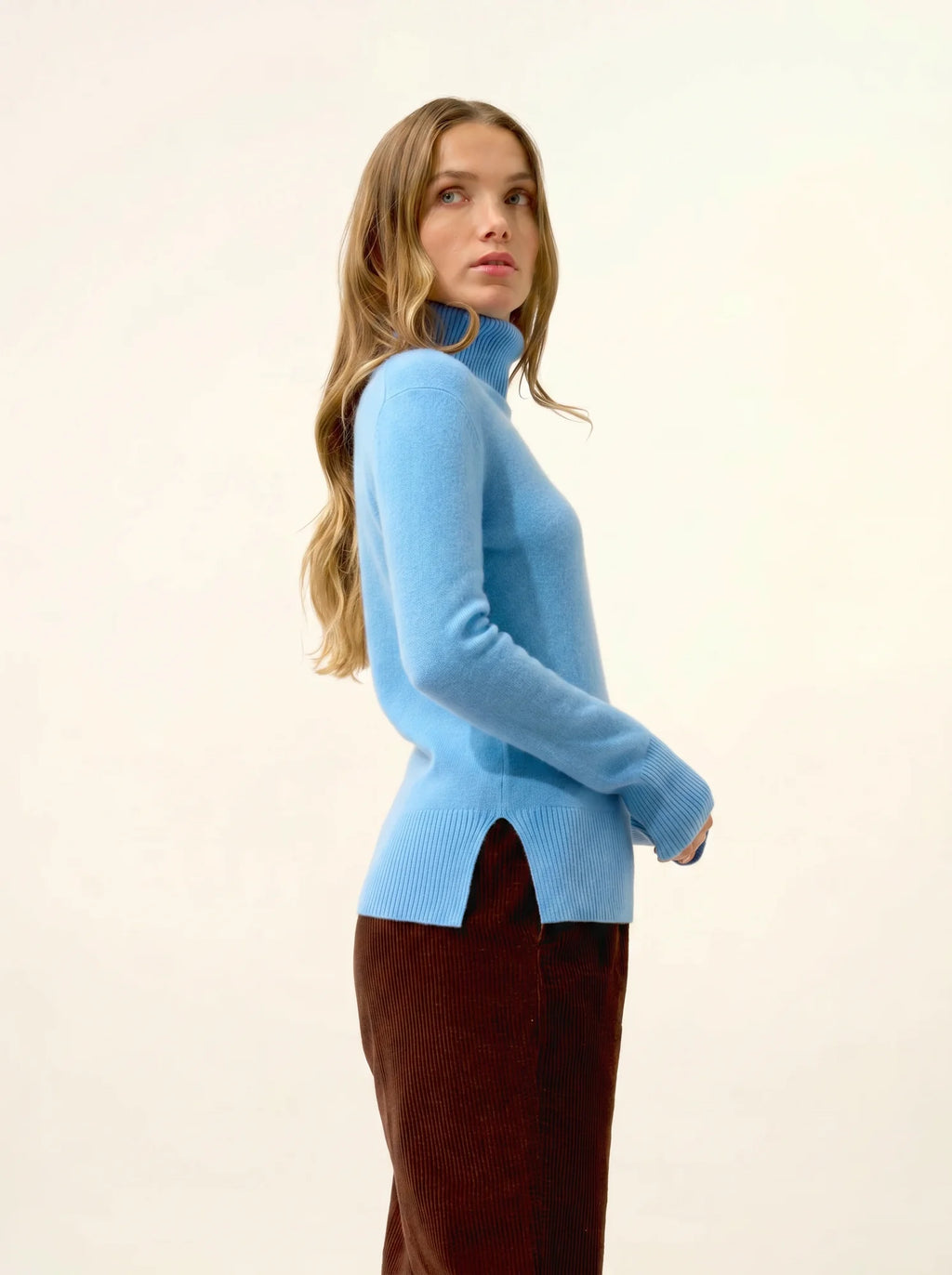 LEXIE pullover rollkragen blau bébé