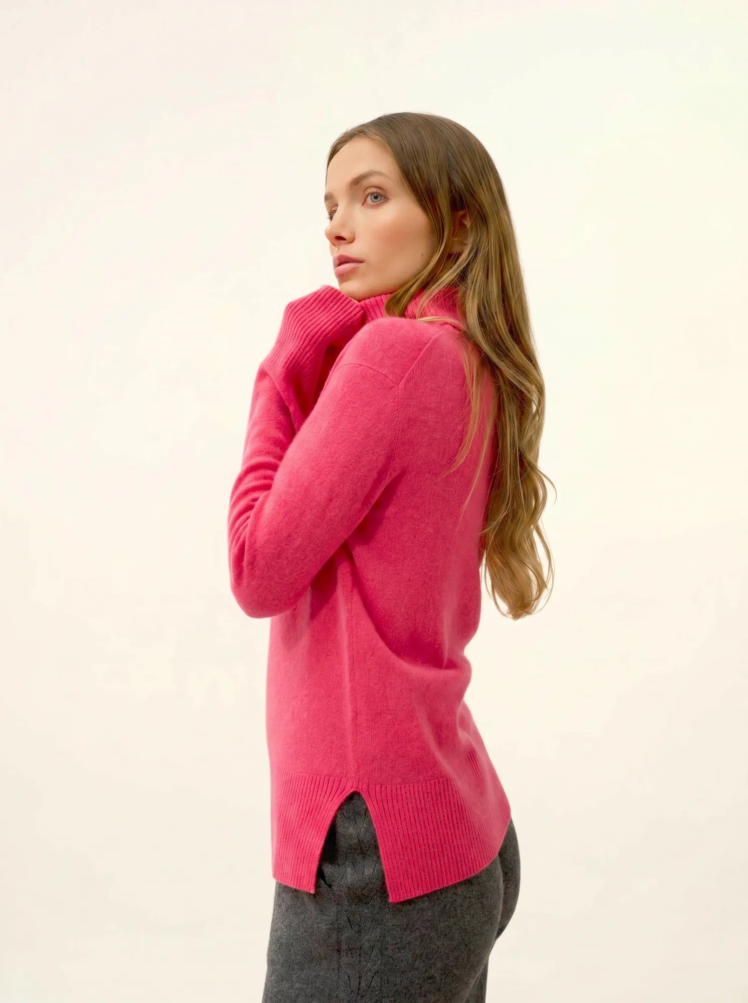 LEXIE pullover rollkragen fraise