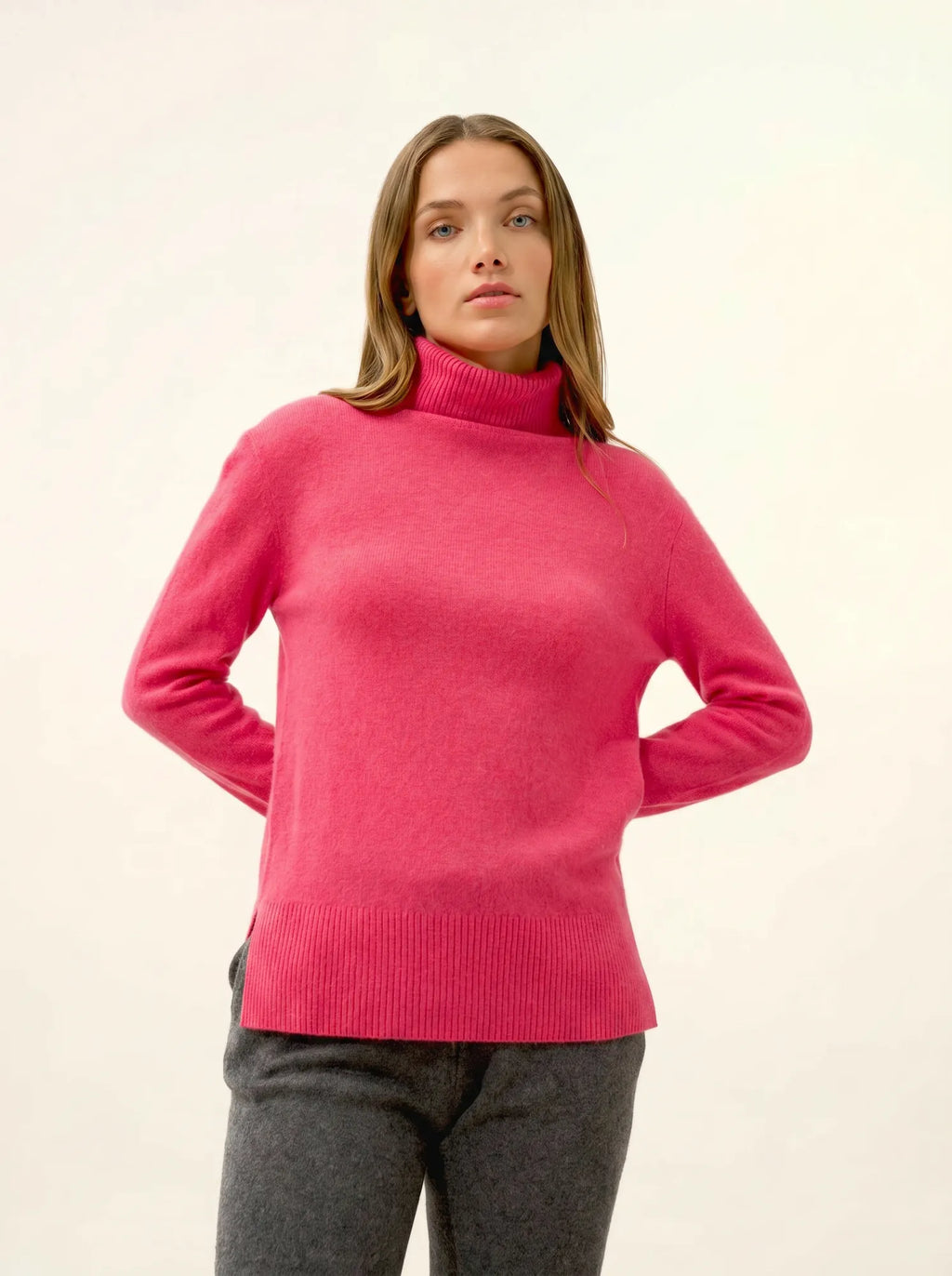LEXIE pullover rollkragen fraise