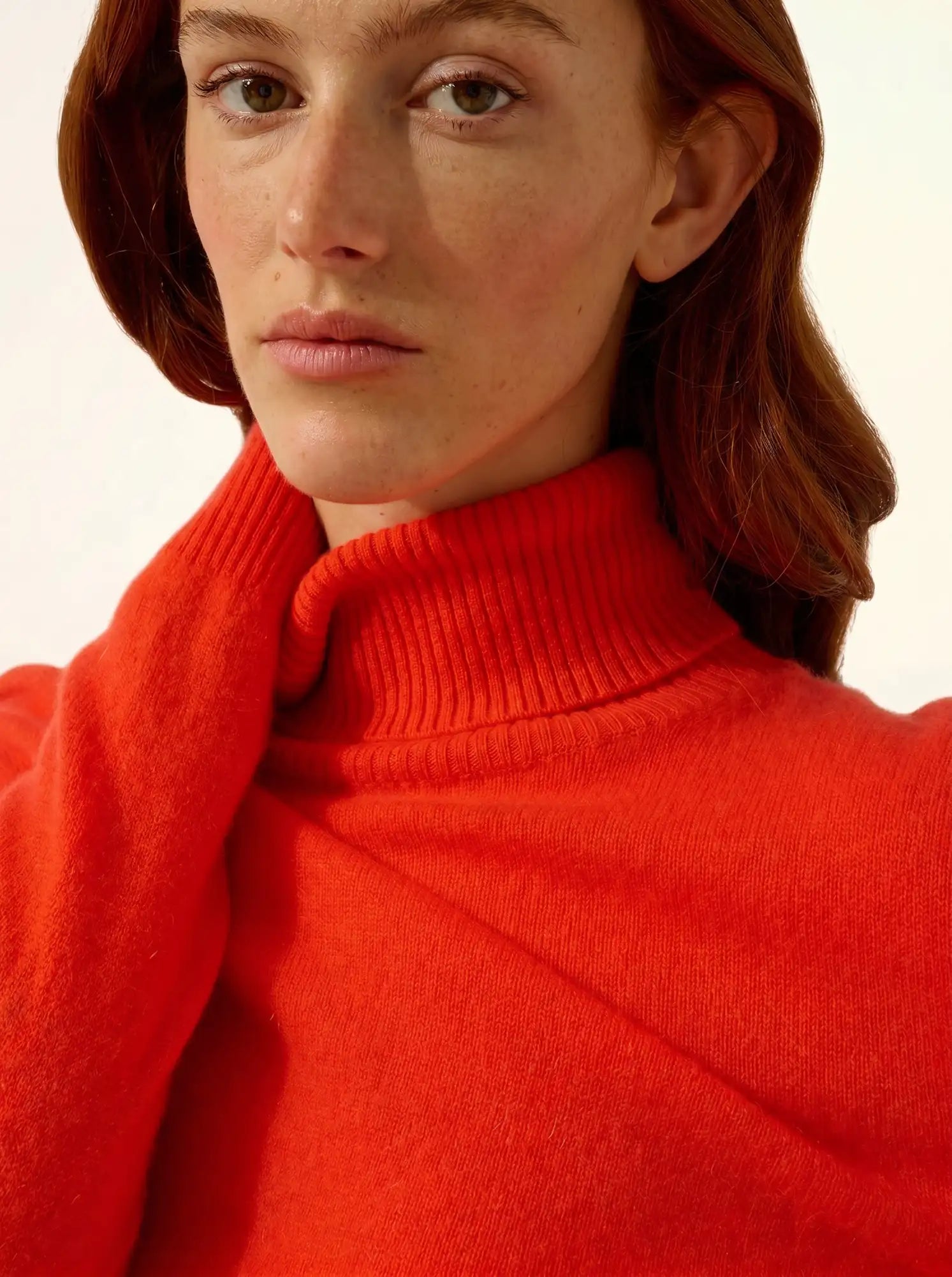 LEXIE pullover rollkragen orange